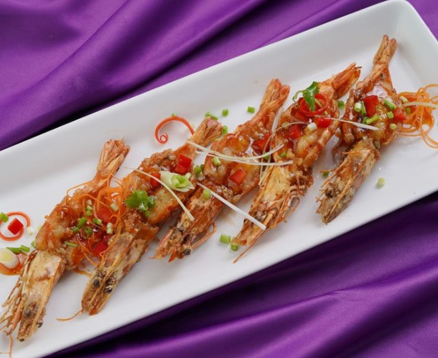 image Tiger Prawns With Honey Sauce